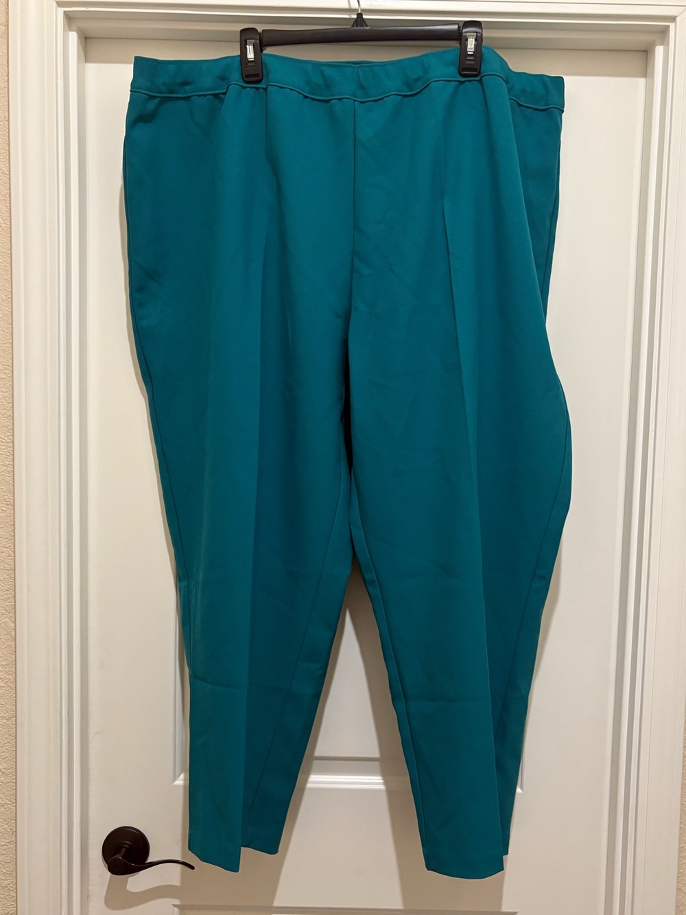 Plus Size Wide Leg Bend Over Pants Tropical Teal 30WP